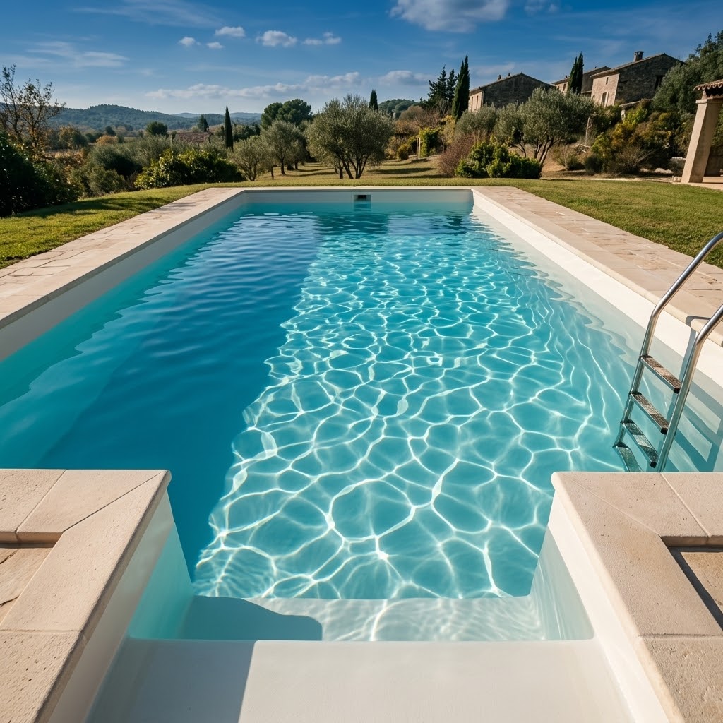 A beautifully renovated swimming pool